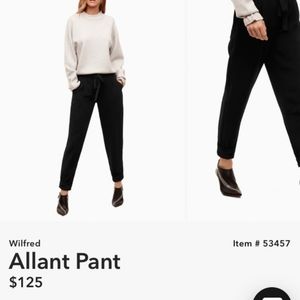 Aritzia Wilfred Allant Pants